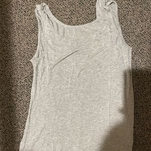 BCBG asymmetrical gray top